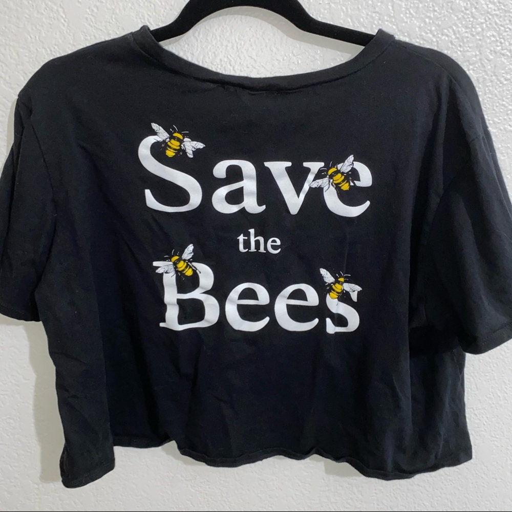 Save The Bees Crop Top - Picture 3 of 4